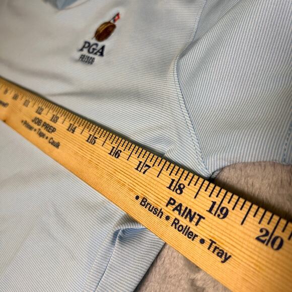 Footjoy FJ Golf Shirt Womens Medium V Neck PGA Frisco Embroidered Performance - Picture 5 of 6